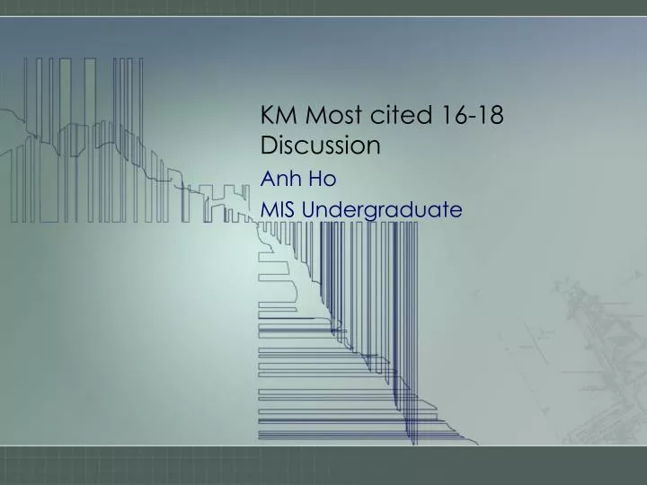 km most cited 16 18 discussion