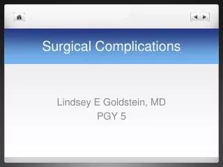 Surgical Complications