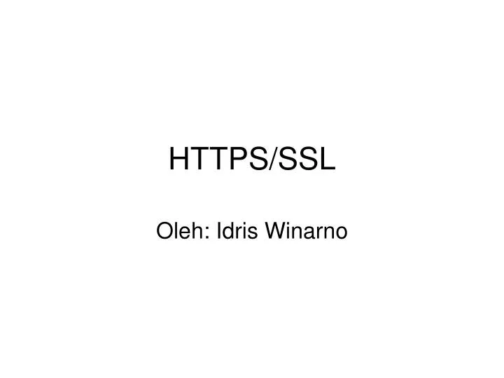 https ssl