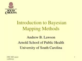 Introduction to Bayesian Mapping Methods