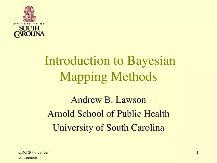 introduction to bayesian mapping methods