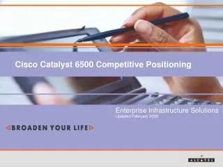 Cisco Catalyst 6500 Competitive Positioning