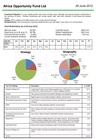 Africa Opportunity Fund Ltd