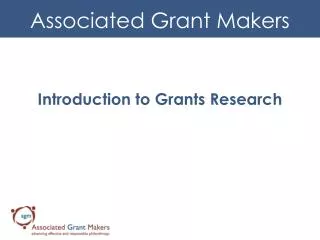 Introduction to Grants Research