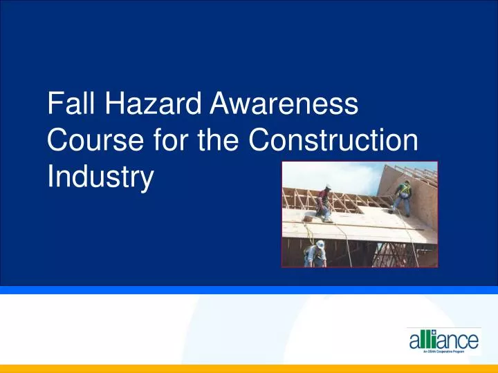 fall hazard awareness course for the construction industry