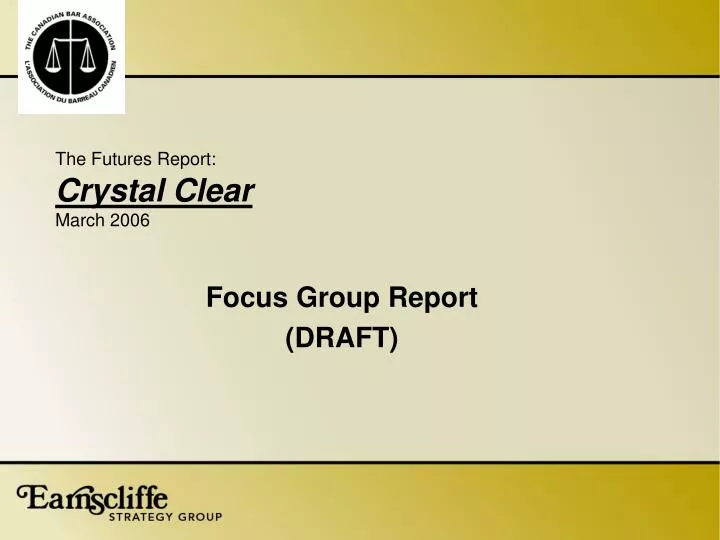 the futures report crystal clear march 2006