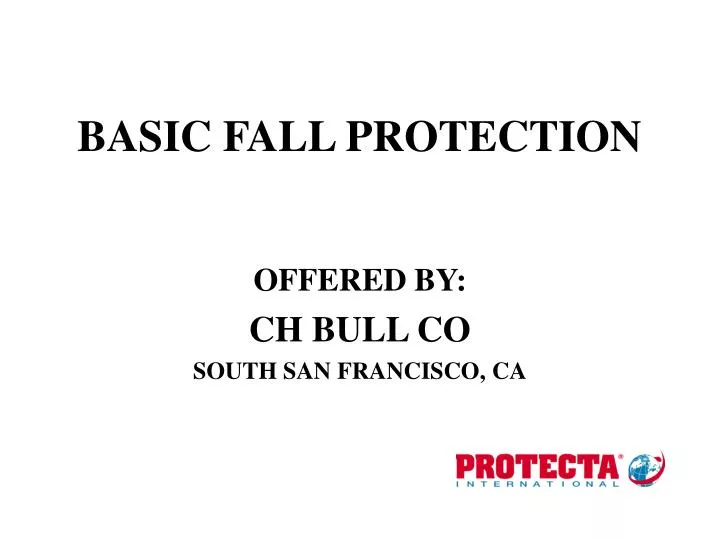 basic fall protection