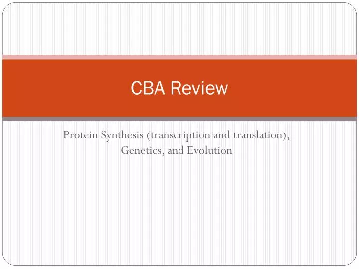 cba review