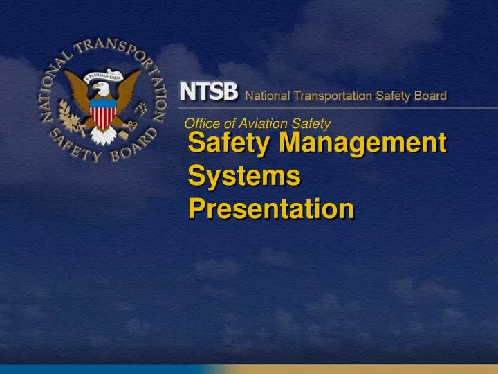 safety management systems presentation