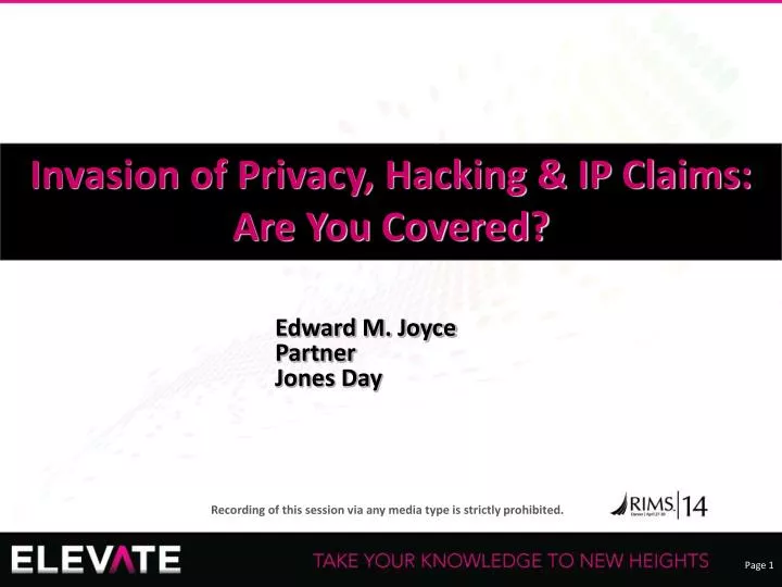 invasion of privacy hacking ip claims are you covered