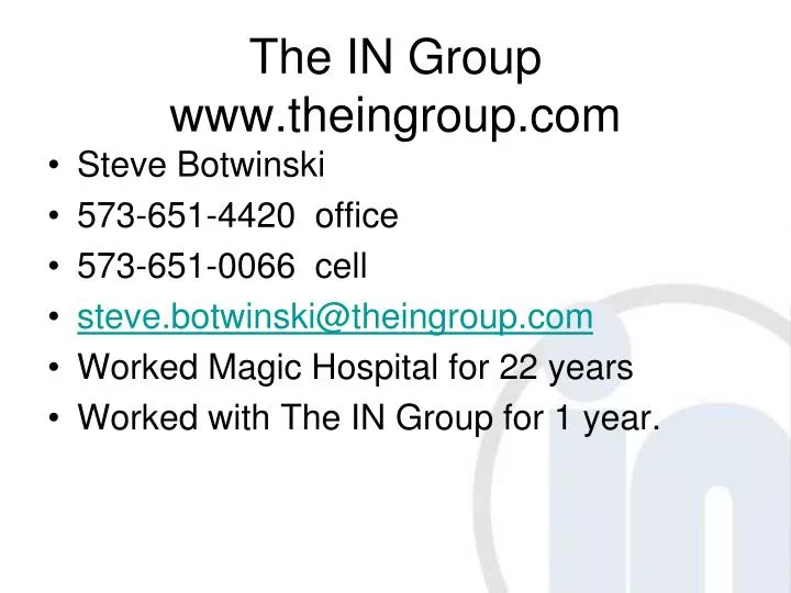 the in group www theingroup com