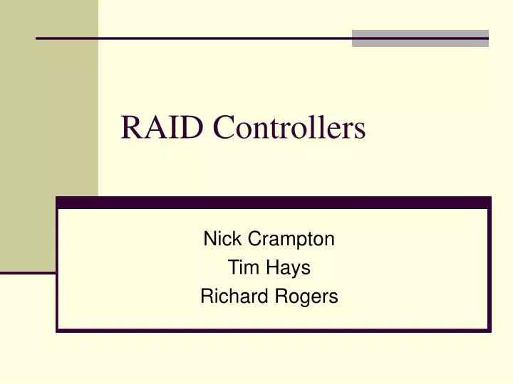 raid controllers