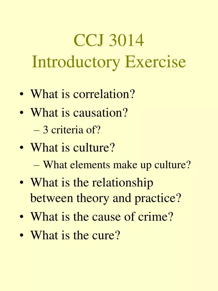ccj 3014 introductory exercise