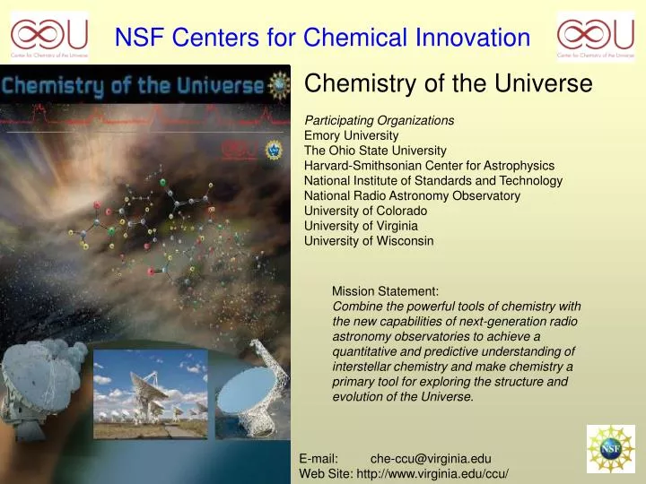nsf centers for chemical innovation