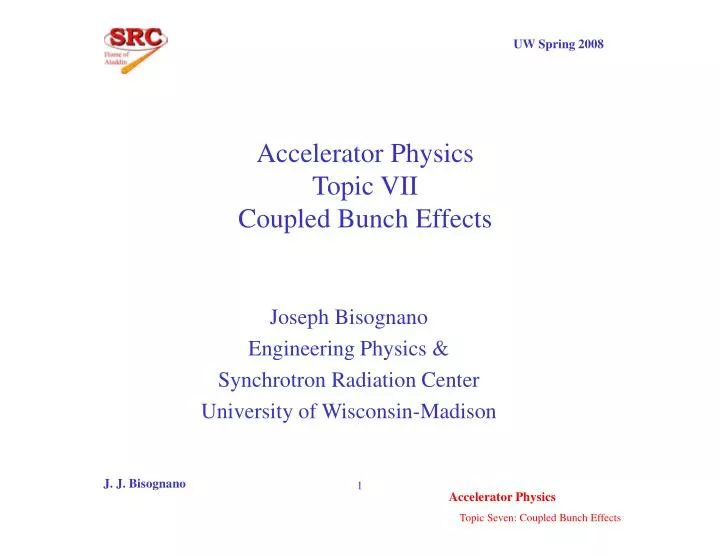 accelerator physics topic vii coupled bunch effects