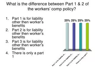 what is the difference between part 1 2 of the workers comp policy