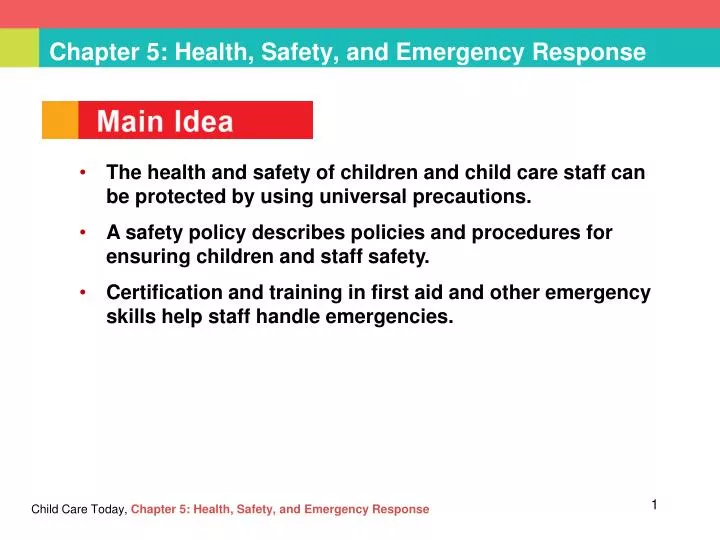 chapter 5 health safety and emergency response