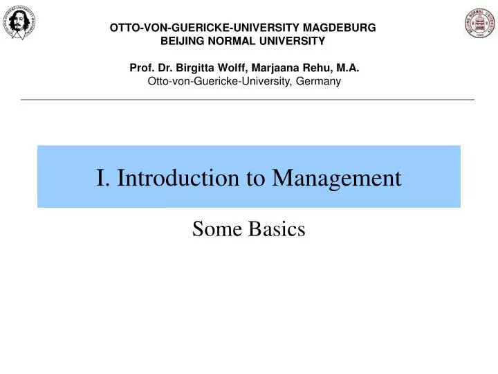 i introduction to management