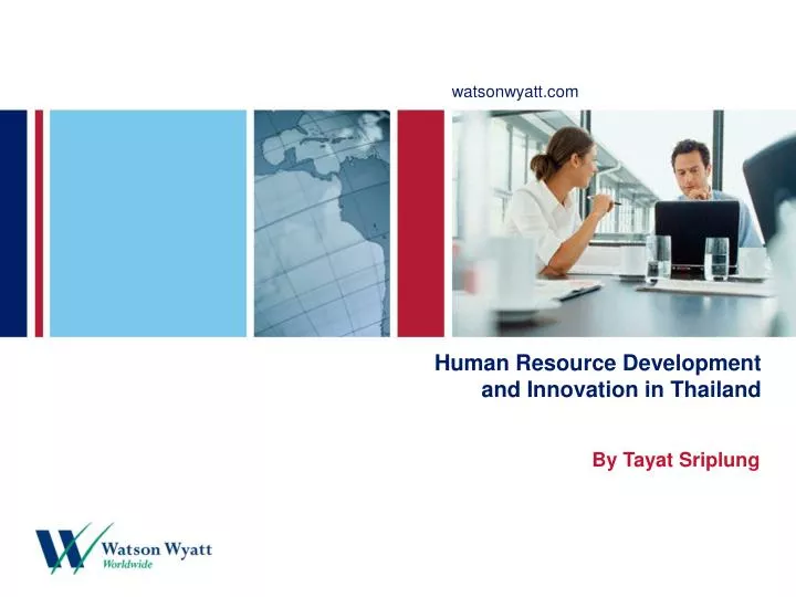human resource development and innovation in thailand