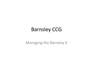 Barnsley CCG
