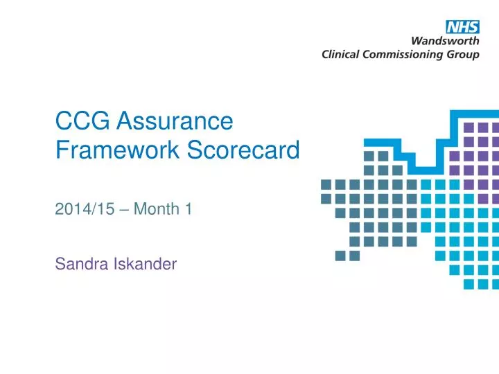 ccg assurance framework scorecard