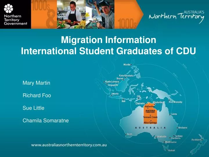 migration information international student graduates of cdu