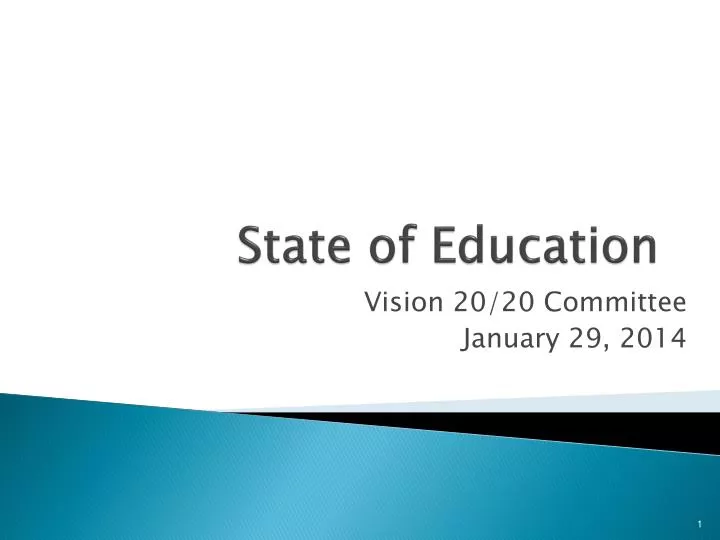 state of education