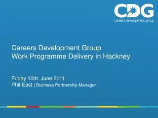 Careers Development Group Work Programme Delivery in Hackney