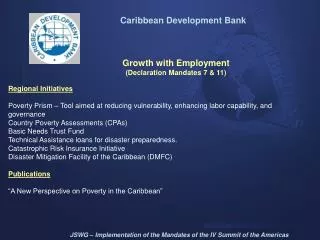 Caribbean Development Bank