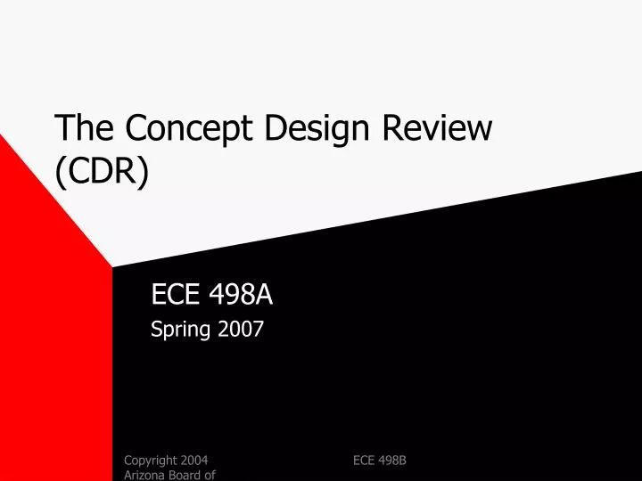 the concept design review cdr