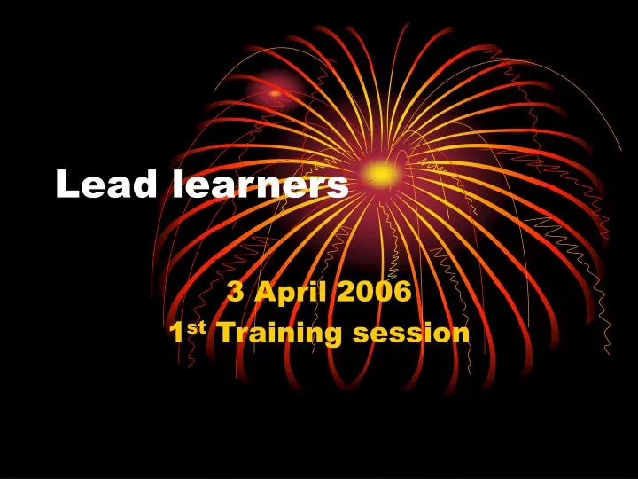 lead learners