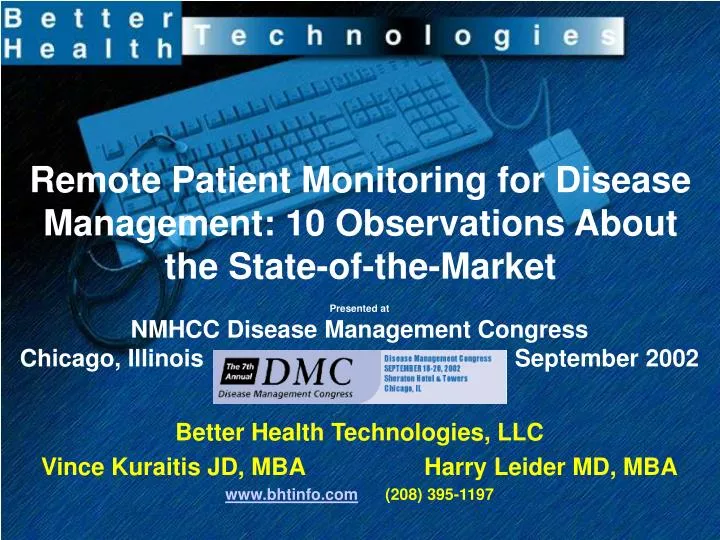 remote patient monitoring for disease management 10 observations about the state of the market