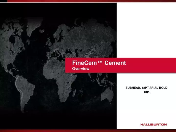 finecem cement overview