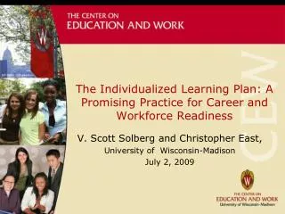 The Individualized Learning Plan: A Promising Practice for Career and Workforce Readiness
