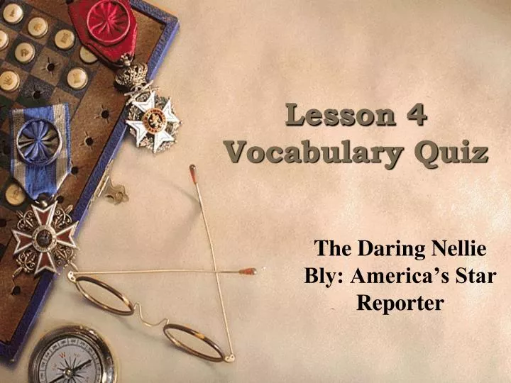 lesson 4 vocabulary quiz