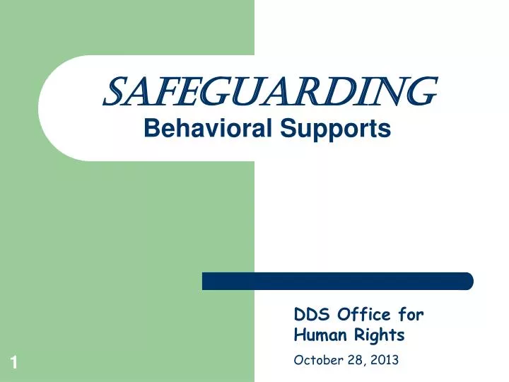 safeguarding behavioral supports