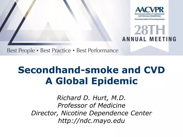 secondhand smoke and cvd a global epidemic