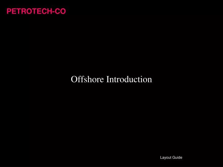 offshore introduction