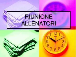 riunione allenatori