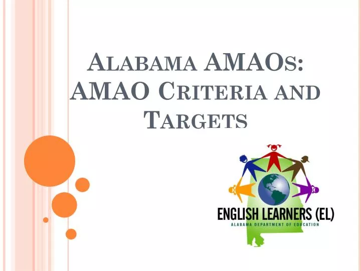 alabama amaos amao criteria and targets