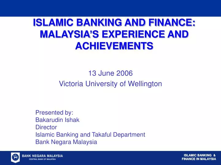 islamic banking and finance malaysia s experience and achievements