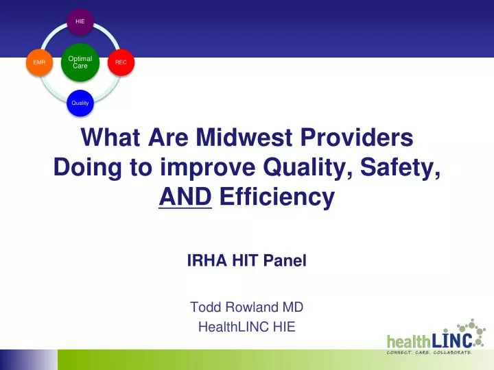 what are midwest providers doing to improve quality safety and efficiency irha hit panel