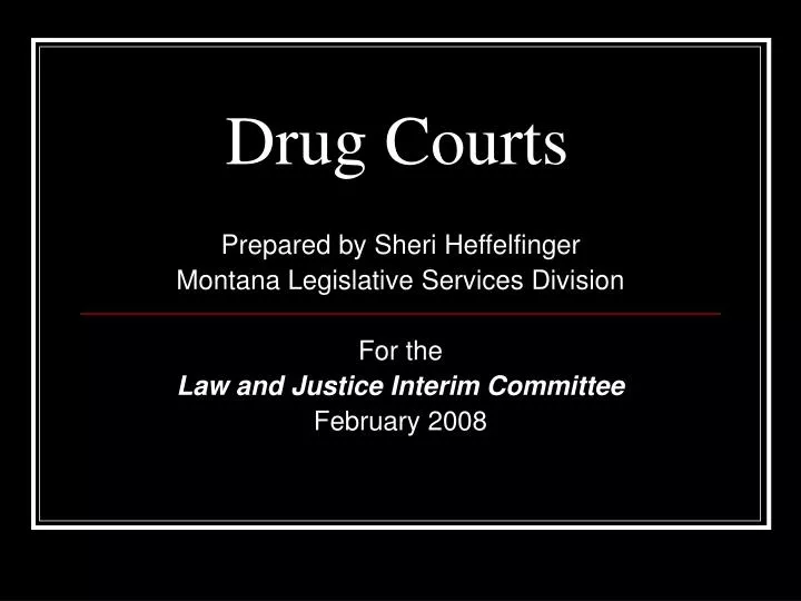 drug courts