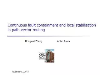 Continuous fault containment and local stabilization in path-vector routing