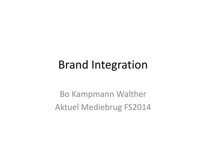 brand integration