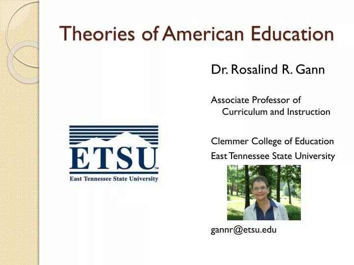 theories of american education
