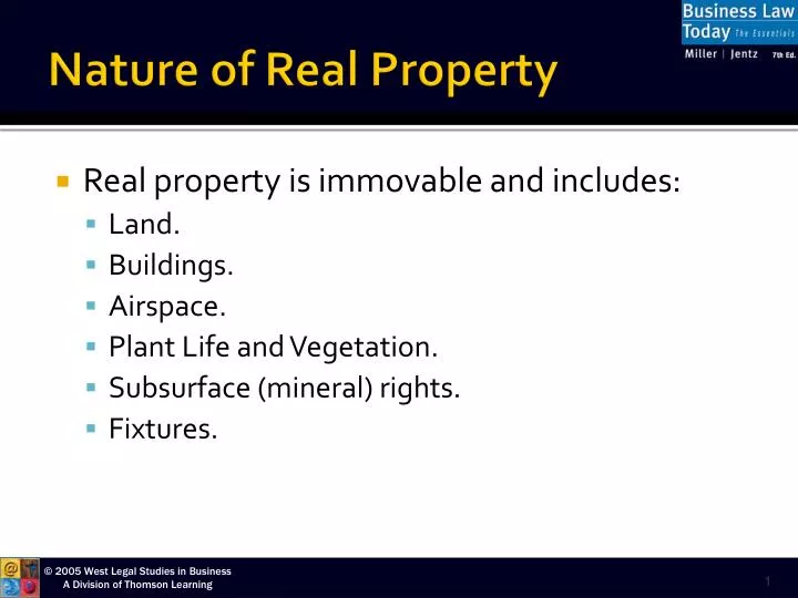 nature of real property
