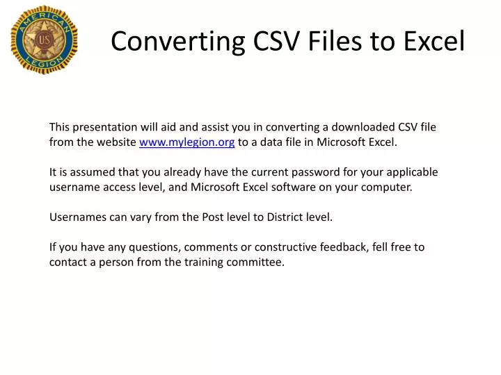 converting csv files to excel