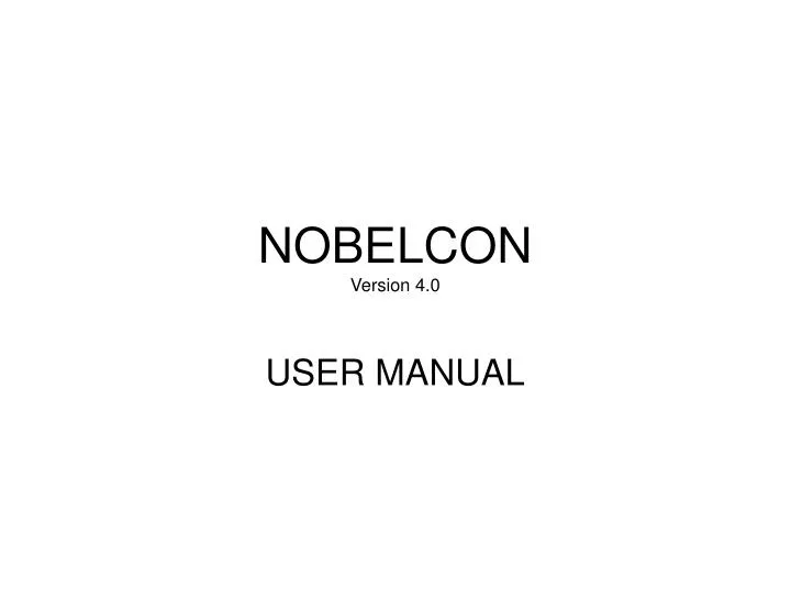 nobelcon version 4 0
