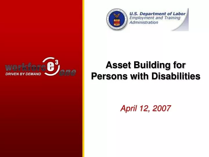 asset building for persons with disabilities